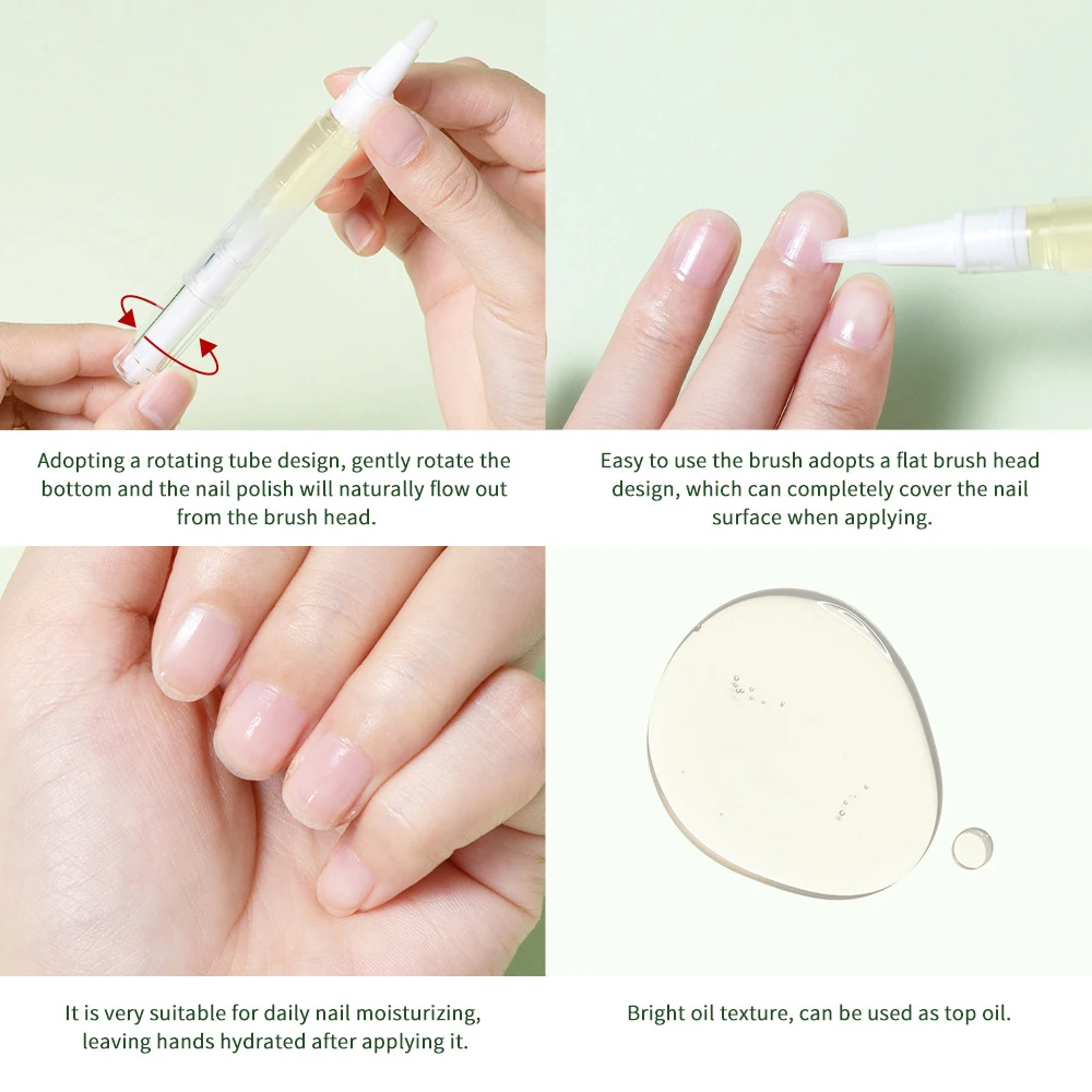 3ml Vitamin Enriched Nail Growth Oil Pen Cuticle Repair Strengthener for Healthy Nail Care