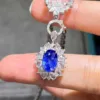 Pendentif saphir naturel