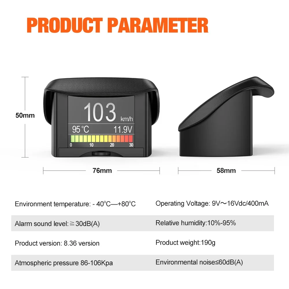ANCEL A202 Display