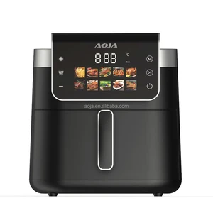 AOJA 10L Digital Smart with Touchscreen Air Fryer Oven Visual Multi-Functional Housing for Household Use air Fry