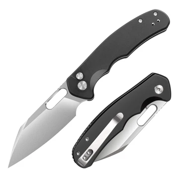 Aluminum Handle D2 Steel Folding Knife Precision Craft Black Pocket EDC High Hardness Hunting Fishing Camping Hiking Knives