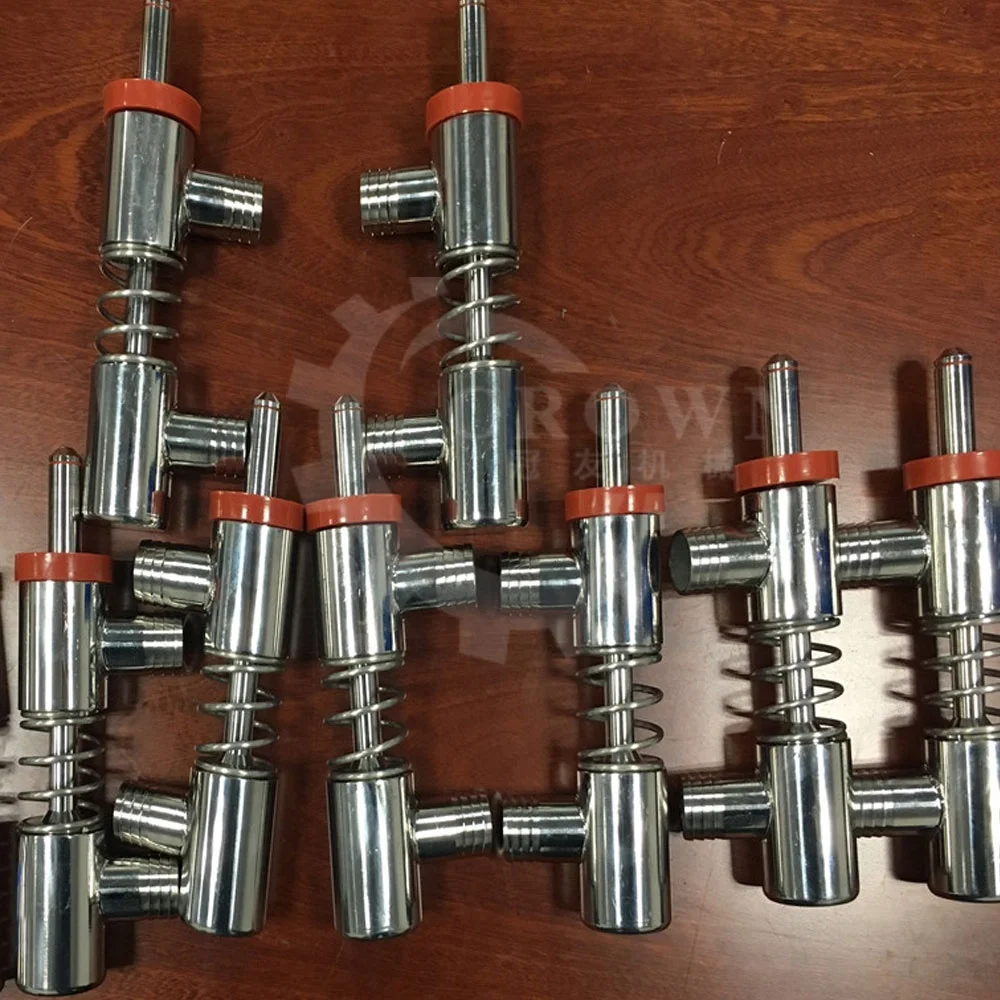 Гравитационная насадка клапана для заливки воды, запасные части, аксессуары для машины для заливки пластиковых бутылок