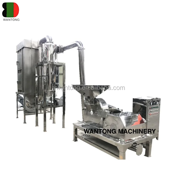 WFC Dxf 20d Fine Cane Food Frp Fiber Glass Waste Product oyster Shell Spice Casava Powder Grinding Machine