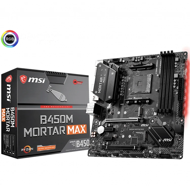 MSI B450M MORTAR MAX / 中古 MSI B450M MORTAR MAX Motherboard AM4 AMD B450 DDR4 | eBay