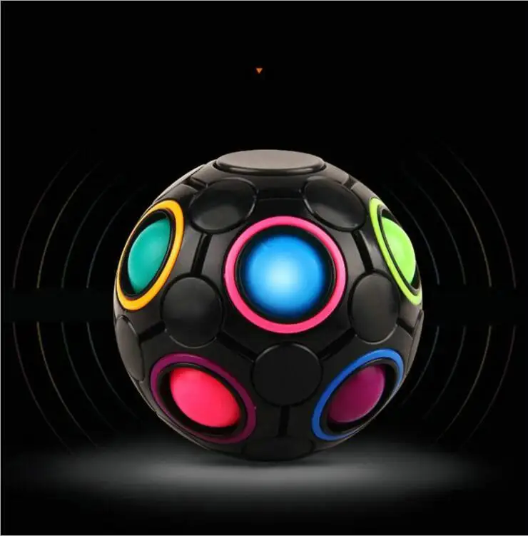 マジックレインボーボールスピナーパズルキューブフィジェットボールパズルブレインゲームフィジェットおもちゃ大人と子供向け Buy マジック虹スピナー ボール 脳ゲームフィジェットスピナーおもちゃ パズルキューブスピナー Product On Alibaba Com