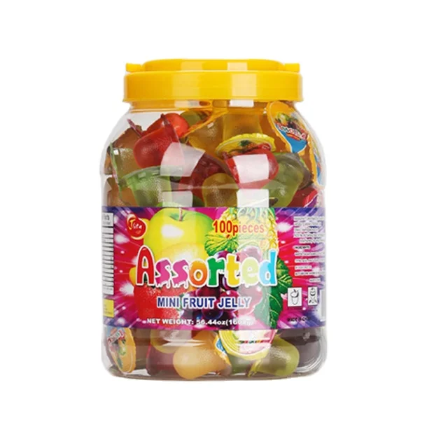 Minicrush Jelly Round Fruit Jelly Jar Carton Mixed Fruit Jelly ...