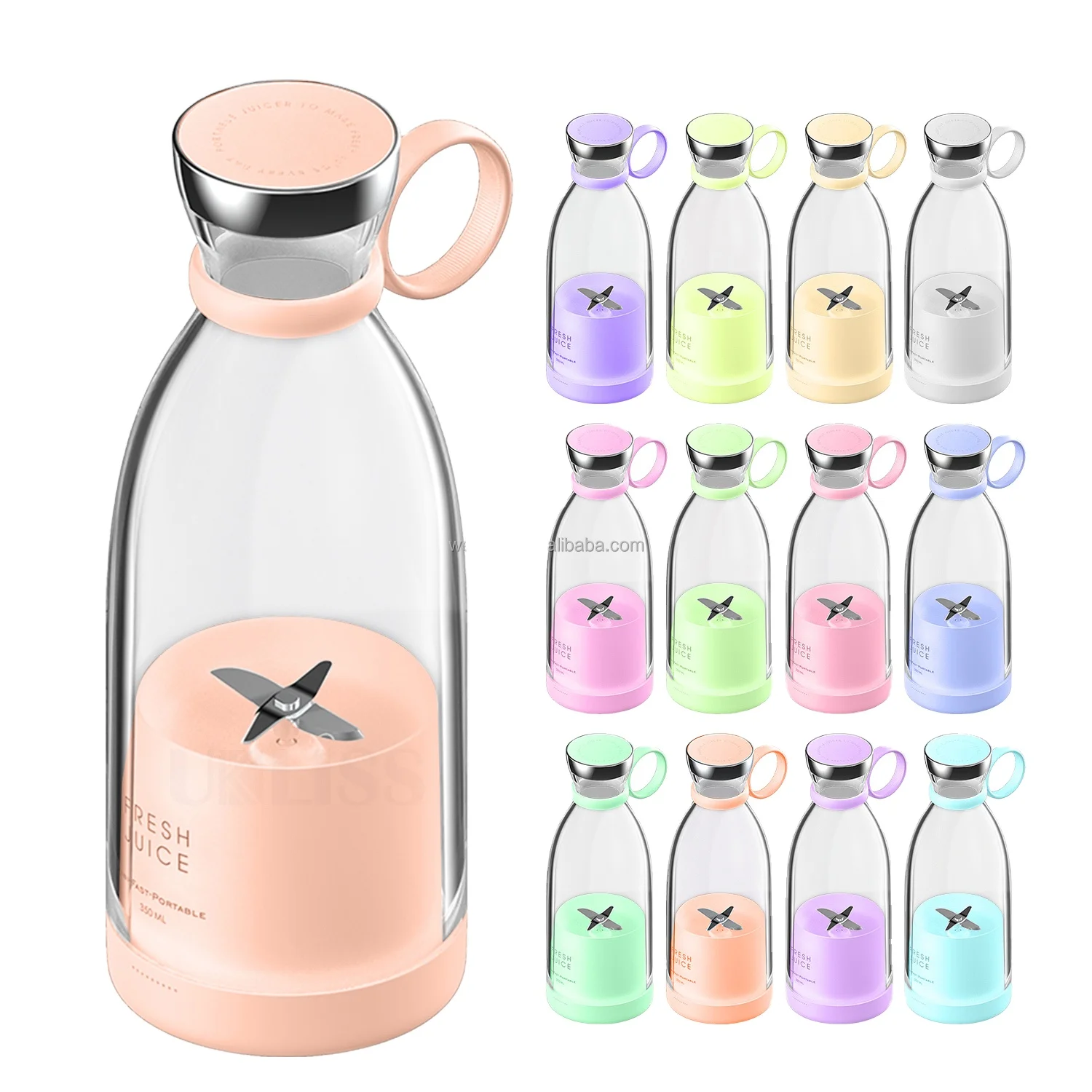 Factory Price Wireless Magnet Charging Electric Juicer Wholesale Waterproof Portable Mini Fruit Juice Extractor Blender