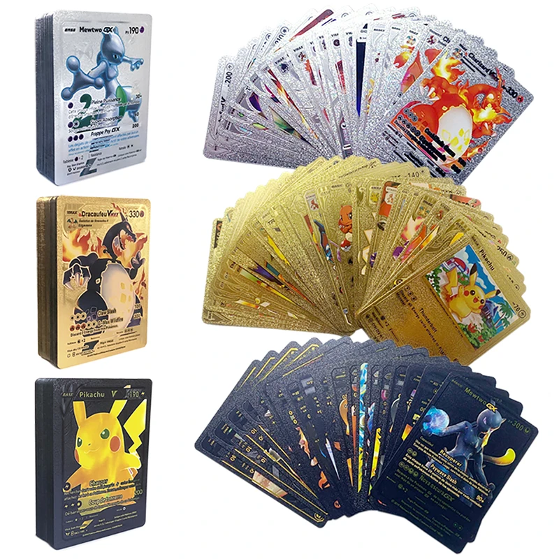 Gold Pokemon Cards New Edition Pokemon Vstar Vmax Gx Ex Dx Rare Cards ...