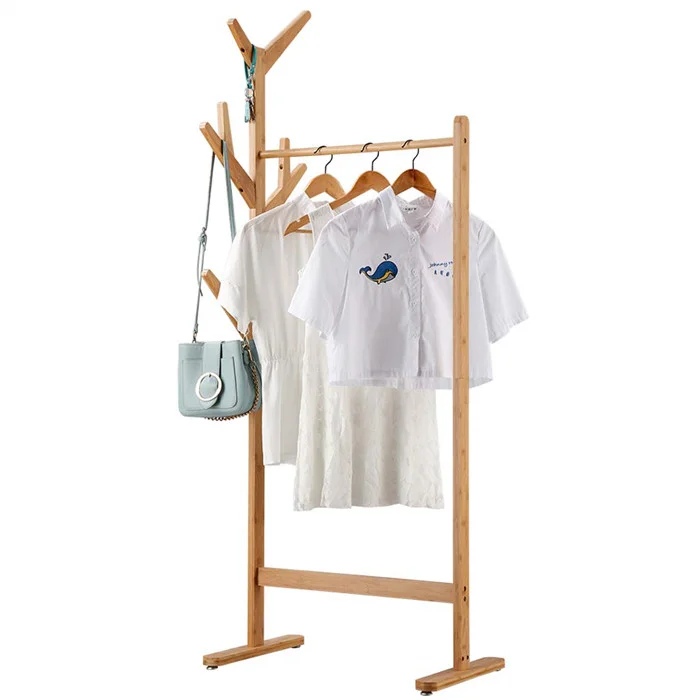 rack with hooks - buy bamboo garment rack,bamboo clothing rack