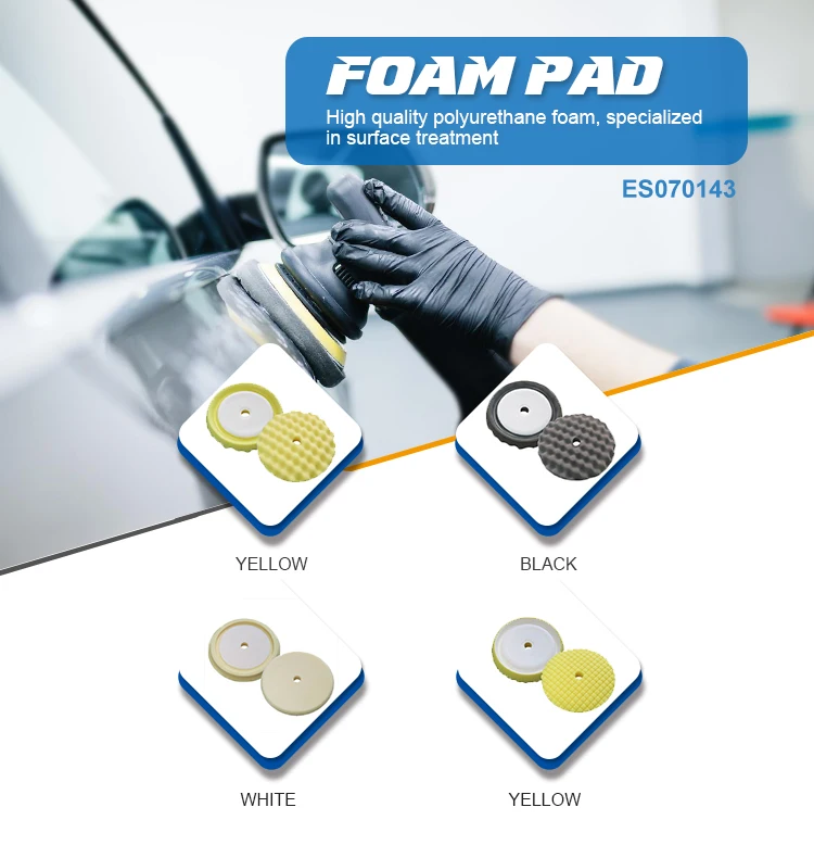 Evertool Car Detailing Waffle Foam Pad Soft Buff 7" Rotary Foam