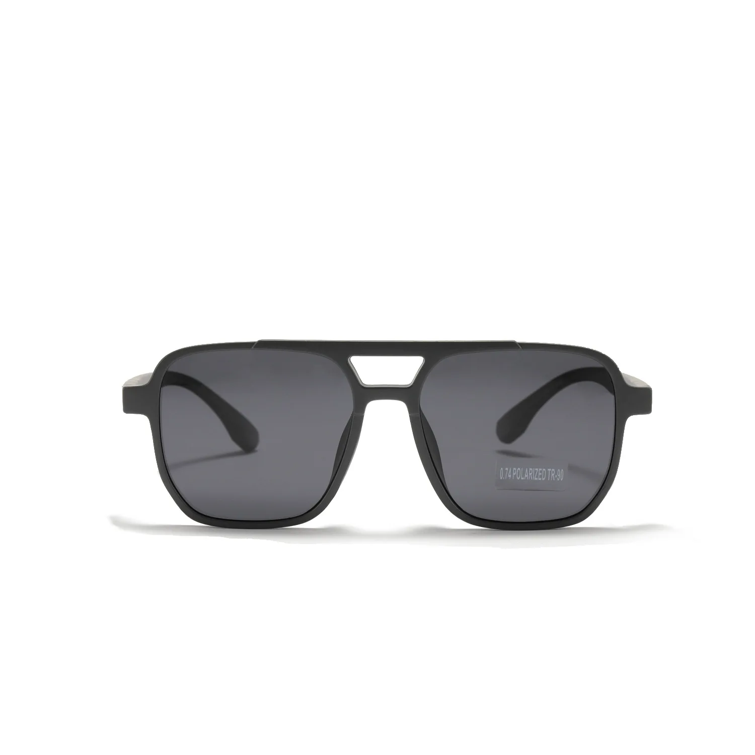 2022 New Arrival  TR90 Unbreakable Material Double Beam Super Light Vintage Polarized Lens Sunglasses