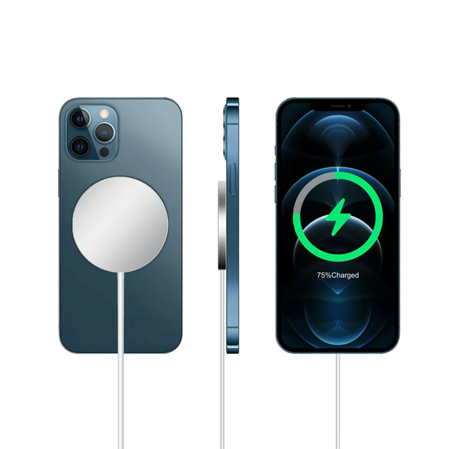 Беспроводное зарядное устройство оптом 15 Вт Беспроводное зарядное устройство для iphone 12 зарядное устройство