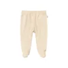 (BB171)Pantalon pied de bébé abricot