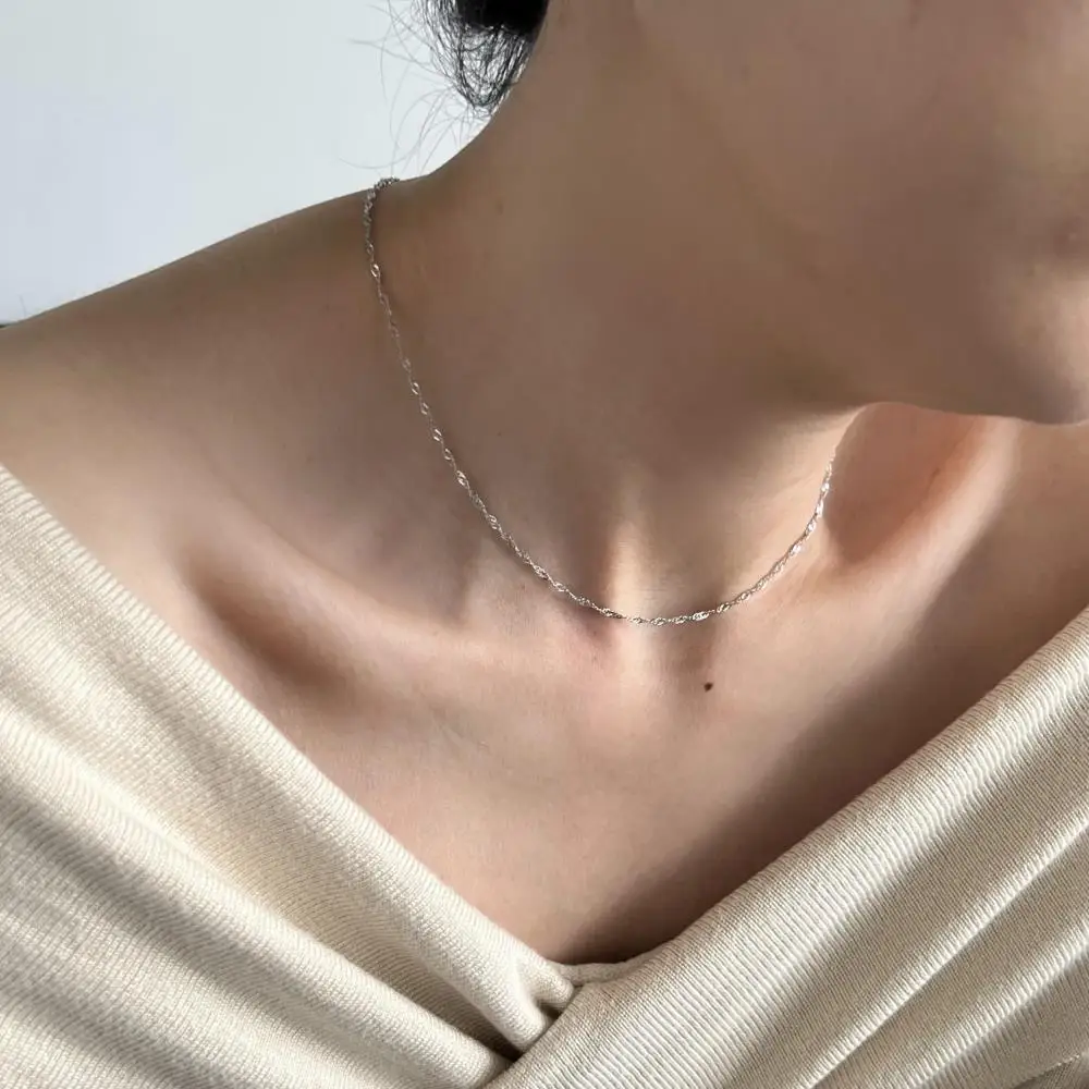 KAKODIY Simple Elegant Fine Jewelry Necklace Women's 925 Sterling Silver Necklace detail 1