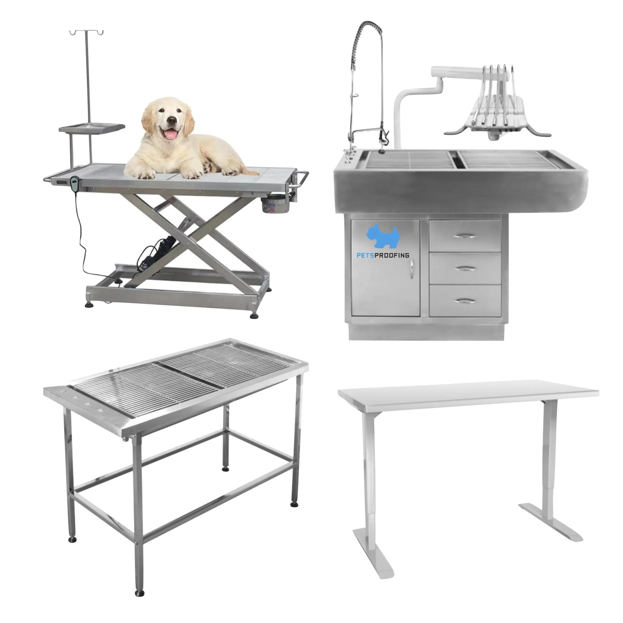 Stainless Steel Vet Electric Surgery Animal Veterinary Operation Table
