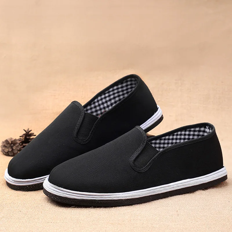 Details about   Mens Beijing Cloth Shoes Retro Chinese Martial Arts Kung Fu Non-slip Casual Soft 