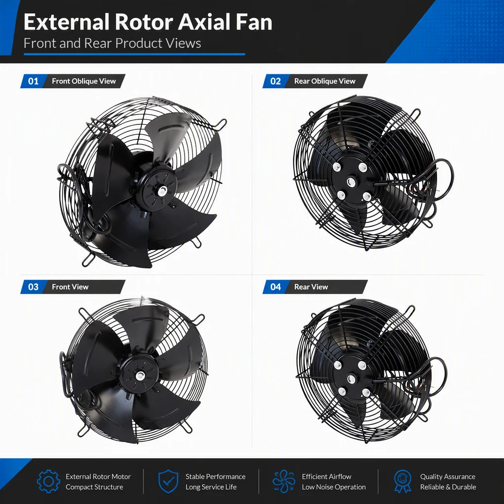 External Rotor Axial Fan, 85W, 220V, 380V - detail 6