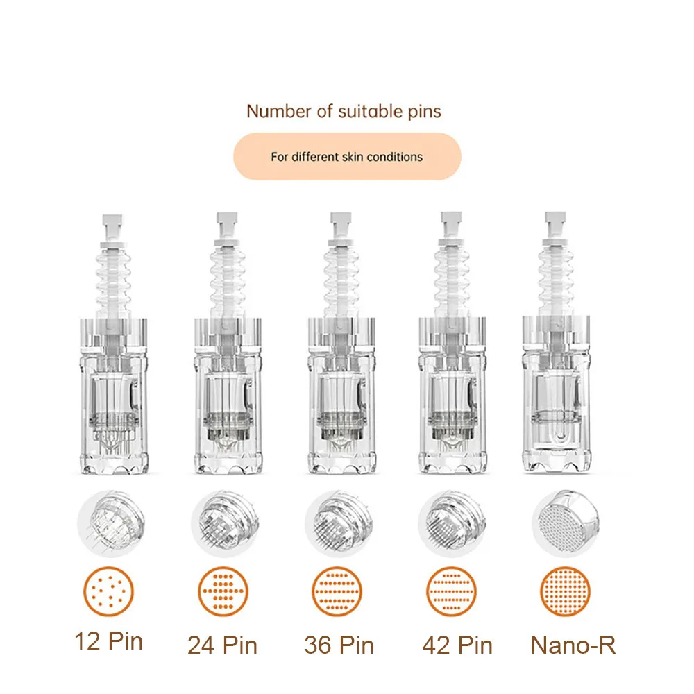 <h3 class="isSelectedEnd"><strong>Replacement needle cartridges designed for the Dr. Pen Ultima A10 microneedling device, available in 12-pin, 24-pin, 36-pin, 42-pin, and Nano-R configurations.</strong></h3> <p class="isSelectedEnd">Choose the cartridge configuration that best matches your treatment technique and coverage requirements. Each cartridge is designed as a replaceable treatment head for the <strong>Dr. Pen Ultima A10</strong>, allowing operators to keep the device ready for different microneedling applications without replacing the complete pen.</p> <p class="isSelectedEnd"><strong>Available Configurations:</strong> 12-Pin · 24-Pin · 36-Pin · 42-Pin · Nano-R</p> <blockquote><strong>Compatibility:</strong> Designed specifically for the Dr. Pen Ultima A10. Always verify the device model and cartridge connection before ordering.</blockquote> Dr. Pen Ultima A10 Replacement Cartridges – 12/24/36/42 Pin & Nano-R