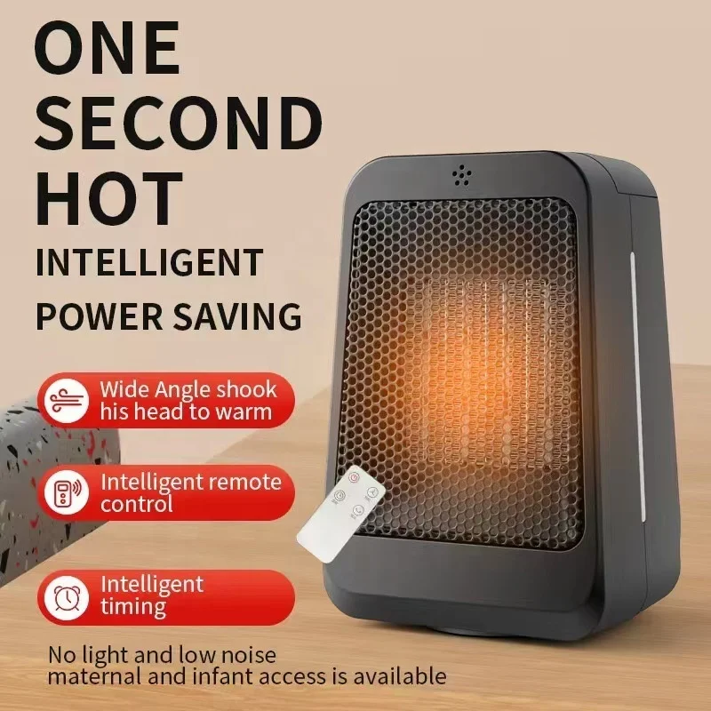New Energy-saving Electric Heater Cooling and Heating Dual-use Electric Heater Remote Control Shaking Head Home Heater 4