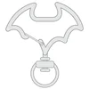 Fermoir crochet chauve-souris