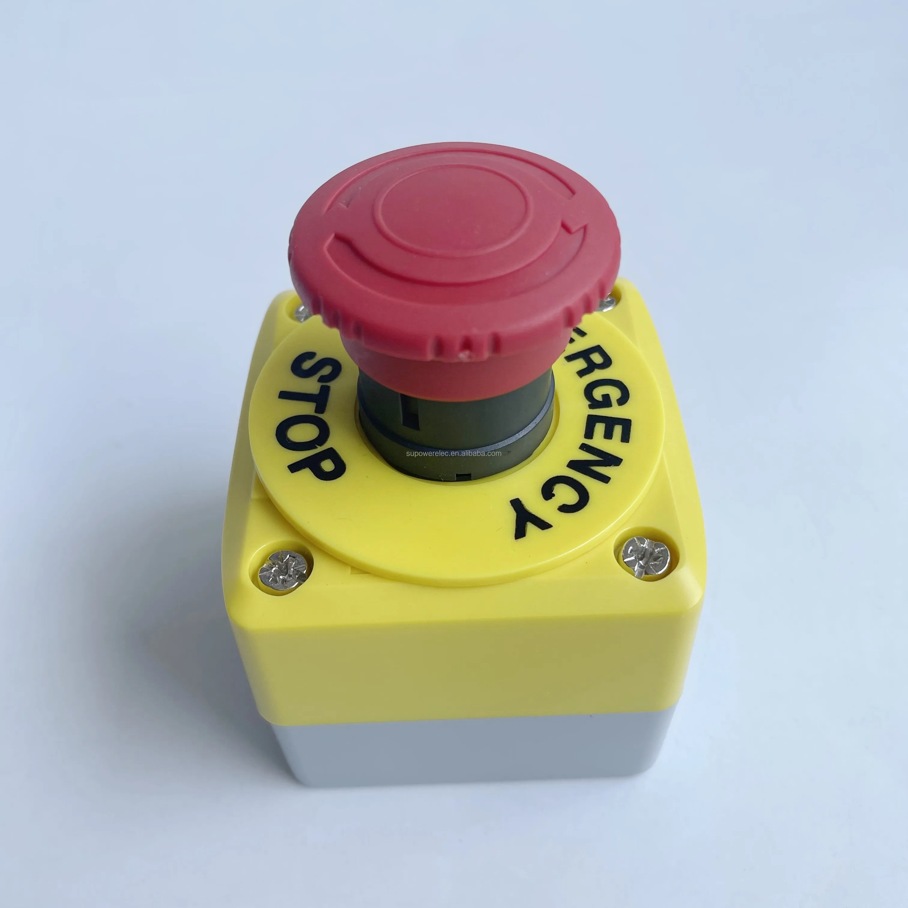 22mm 1NC Emergency Stop Push Button Switch IP65 Supower