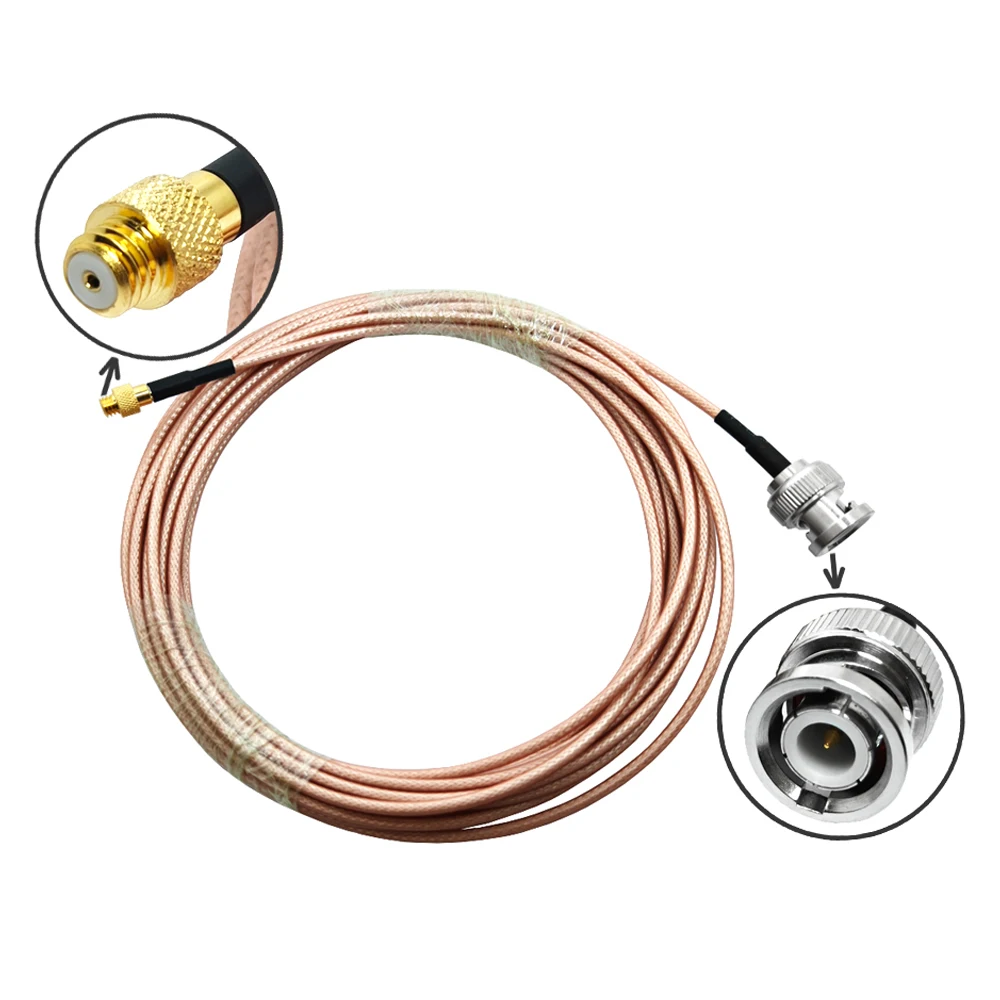 RF-Koaxialkabelbaugruppe, 2 m, RG316, 10-32-Buchse auf BNC-Stecker