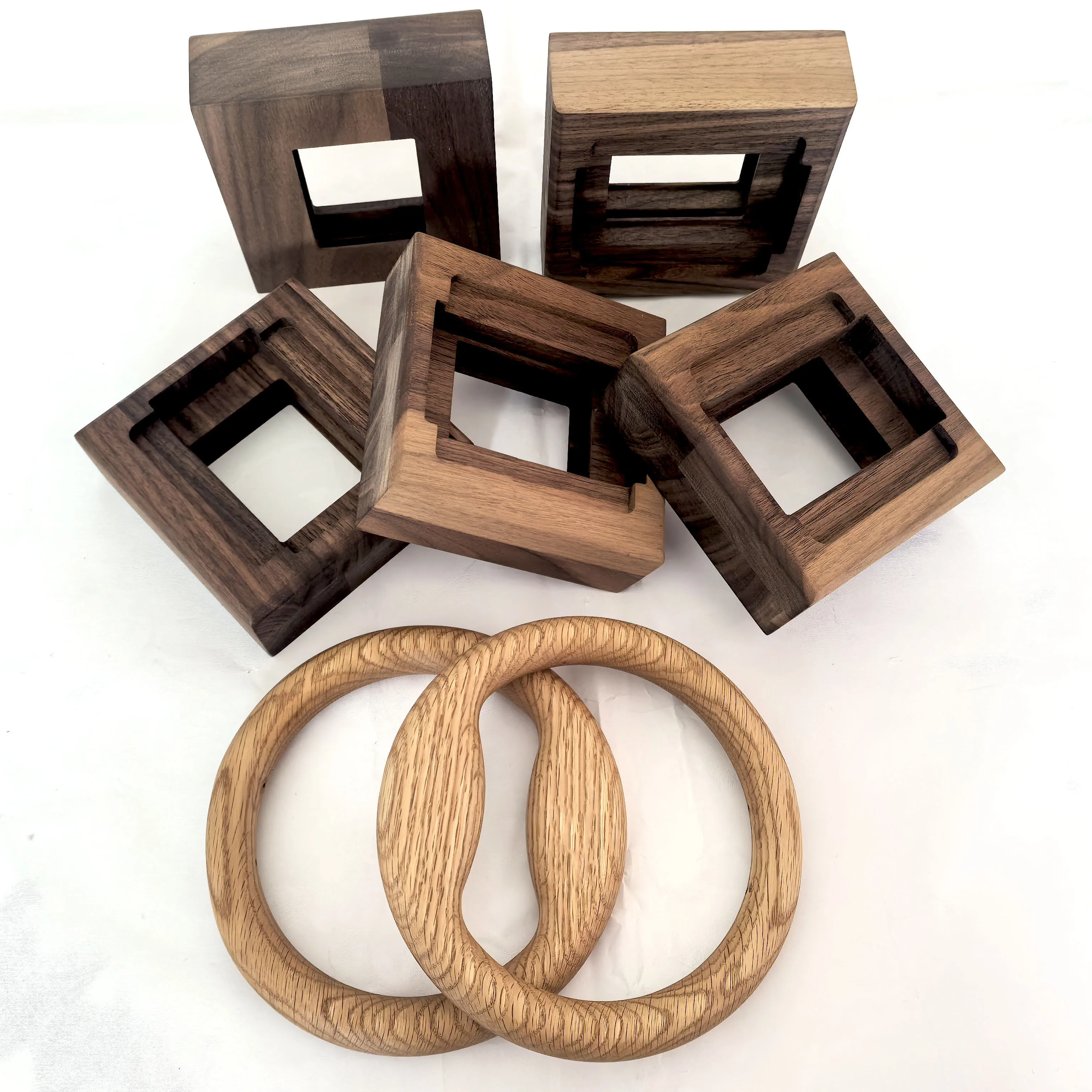 Professional OEM CNC Wood & Stainless Steel Milling Service for Custom Toy Parts-Walnut Beech Maple Oak Materials