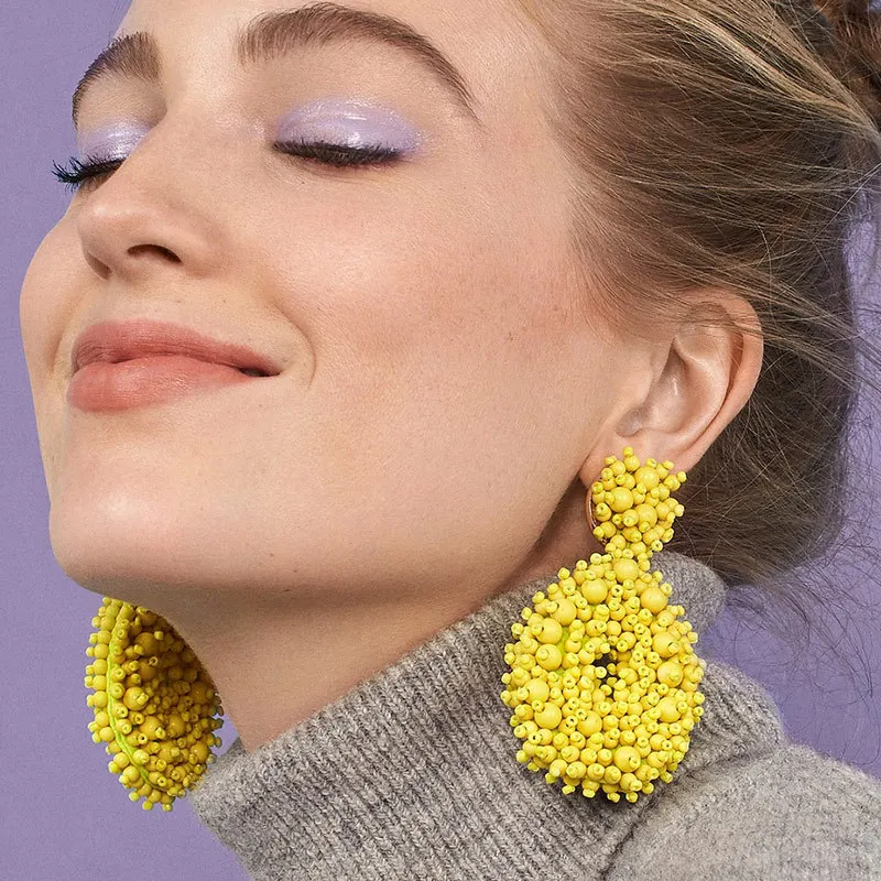 plastic statement earrings