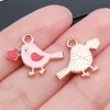 1 145x18x1mm-25165-07g-pink pájaro del amor melocotón que cae