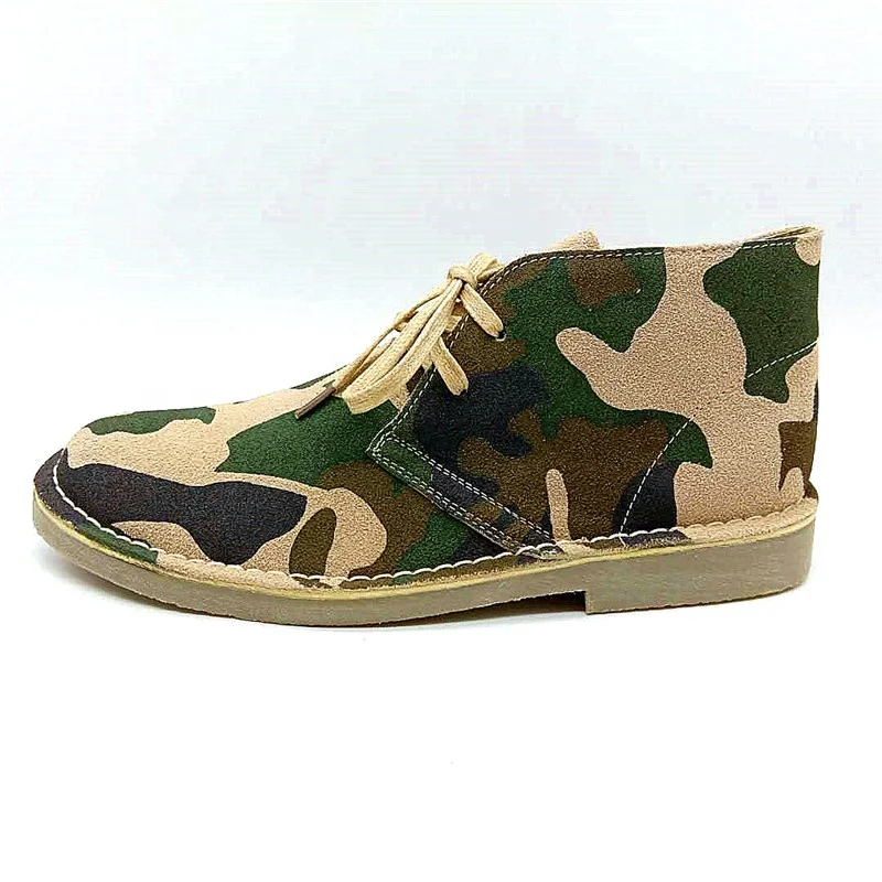 New Design Casual Summer Spring Men's Fashion Camouflage Desert Boots  Classic Handmade Stock Shoes Woman Wholesale - Buy New Fashion Shoes