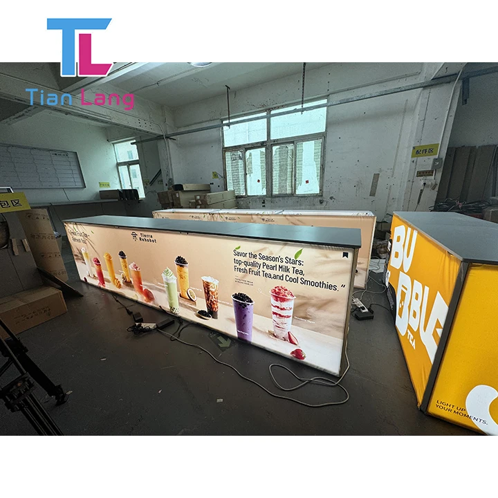 Skatinimo naujas dizainas pagal užsakymą aliuminio straipsnių seg audinių grafikos vamzdynas parodos stova rodyti