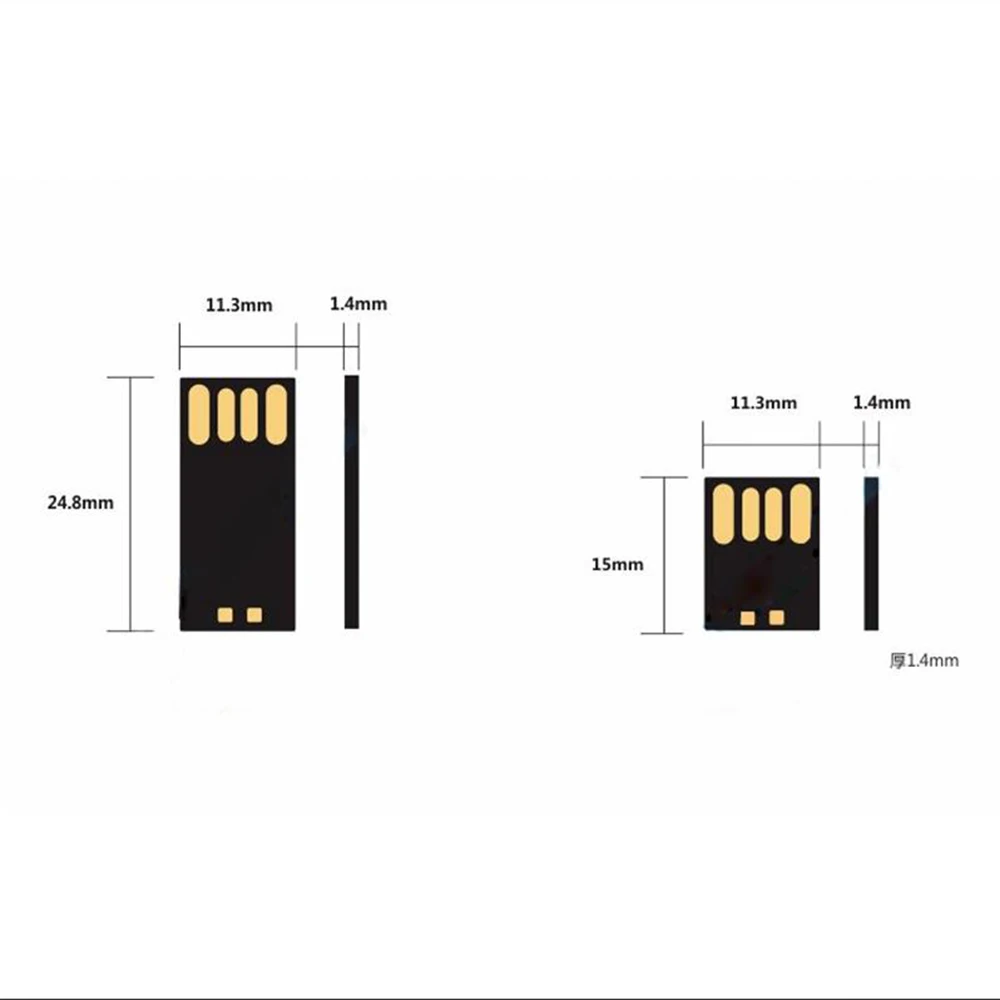 High Speed Flash Disk Usb 2.0 Mini UDP Chip Without case 1gb 2gb 4gb 8gb 16gb 32gb 64gb 128gb