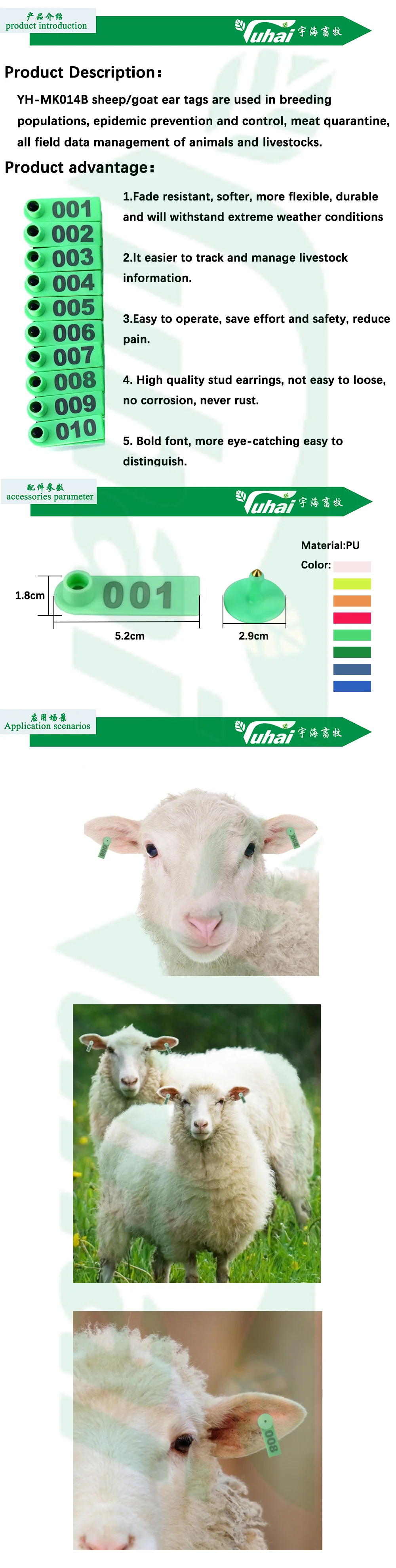 tpu material livestock ear tags animal ear tags for farming management-0