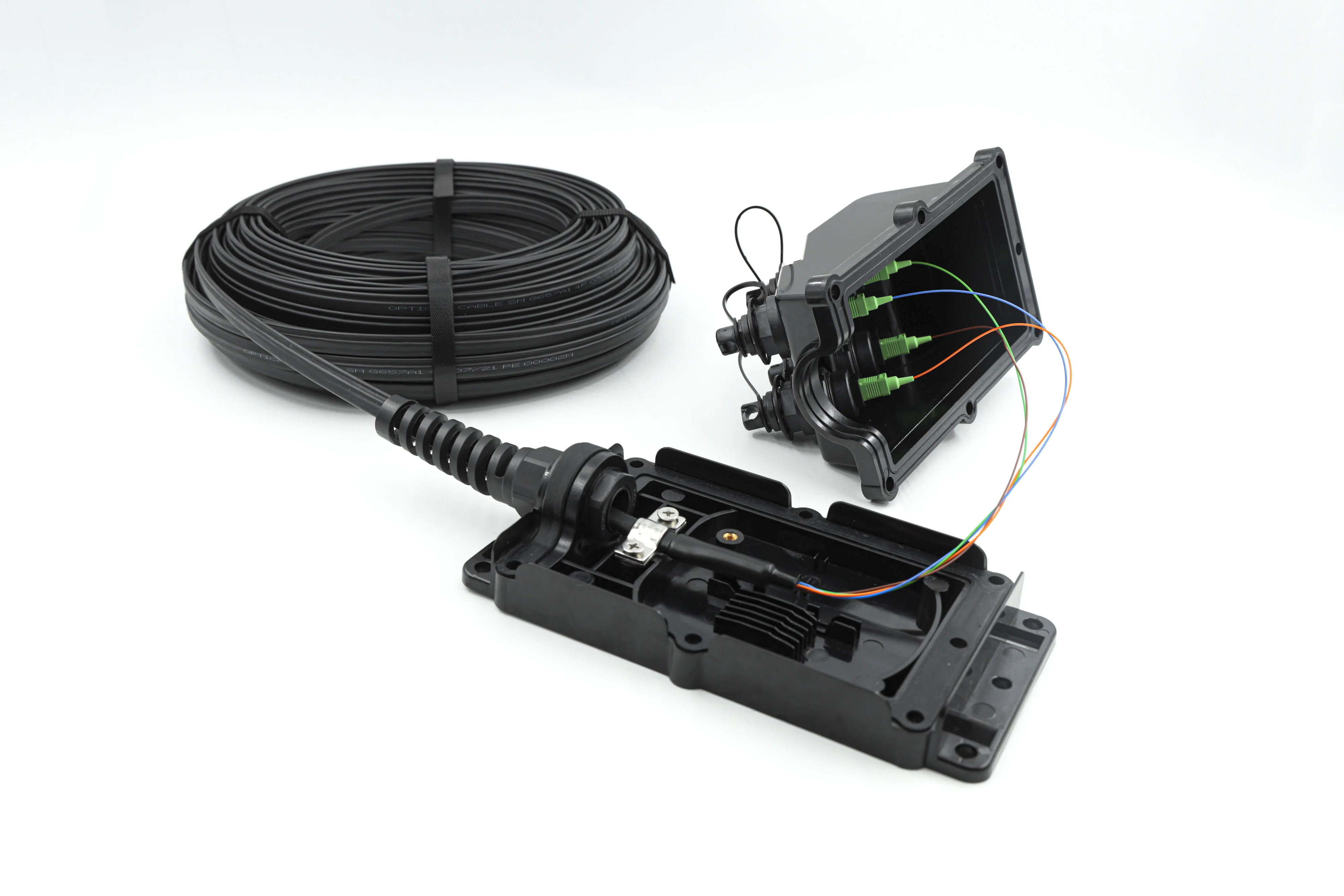 SC APC FTTA Fiber Optic Termination Box FTTH 4 Ports With 1x4 Splitter