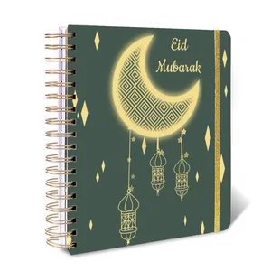 Wholesale Cheap Customised A5 Leather Diary 300G Spiral Binding Ramadan Planner Manifestation Bible Notebook Fabric PP Cover