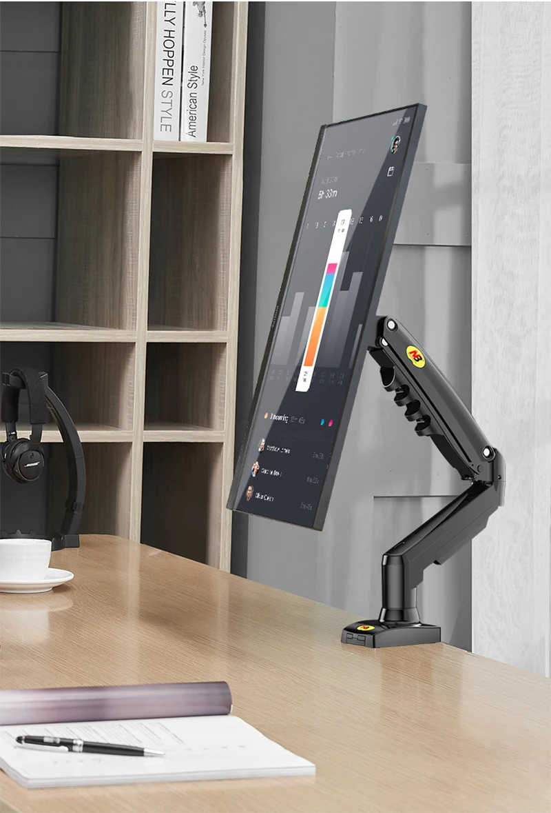 NB F80 Desktop Gas Spring 17-30 Inch LCD LED Monitor Holder Mount Arm ...