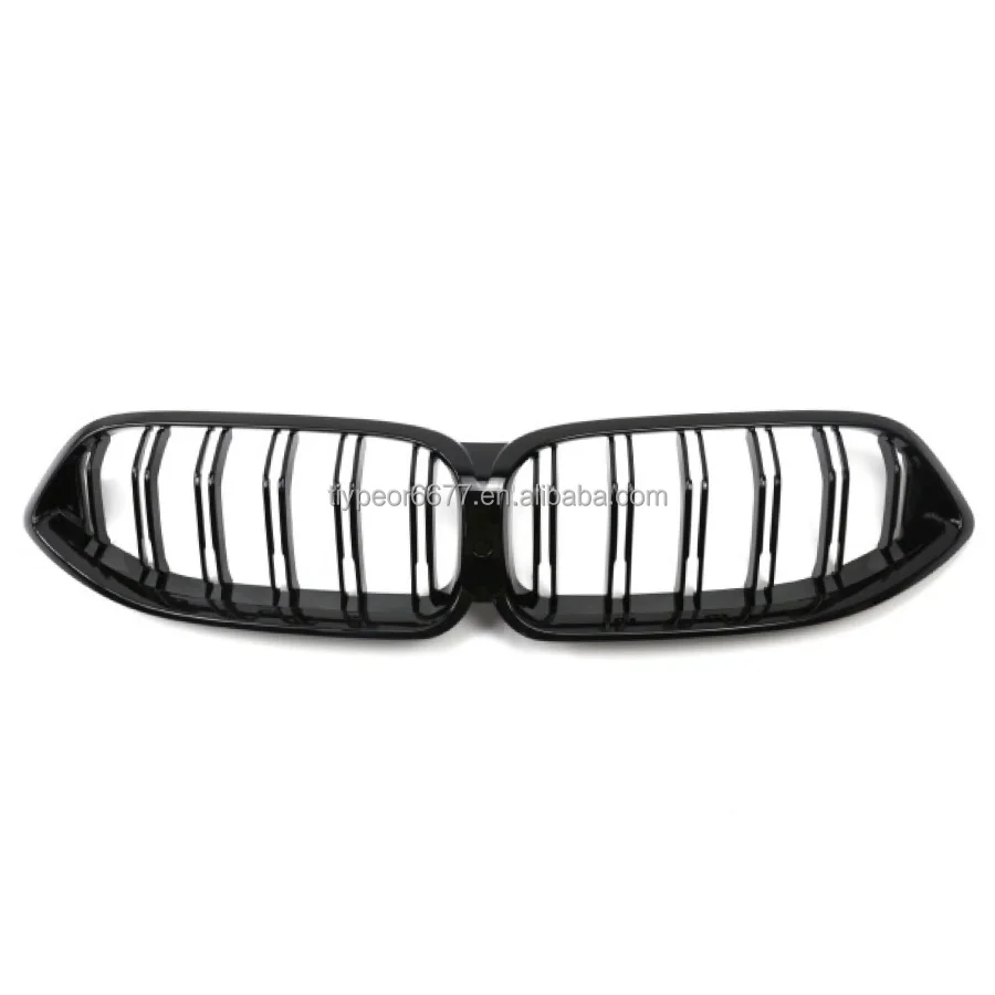 product tiypeor front kidney grille for bmw 8 series g15 2018   2022 sport competition grille full black single double line-3