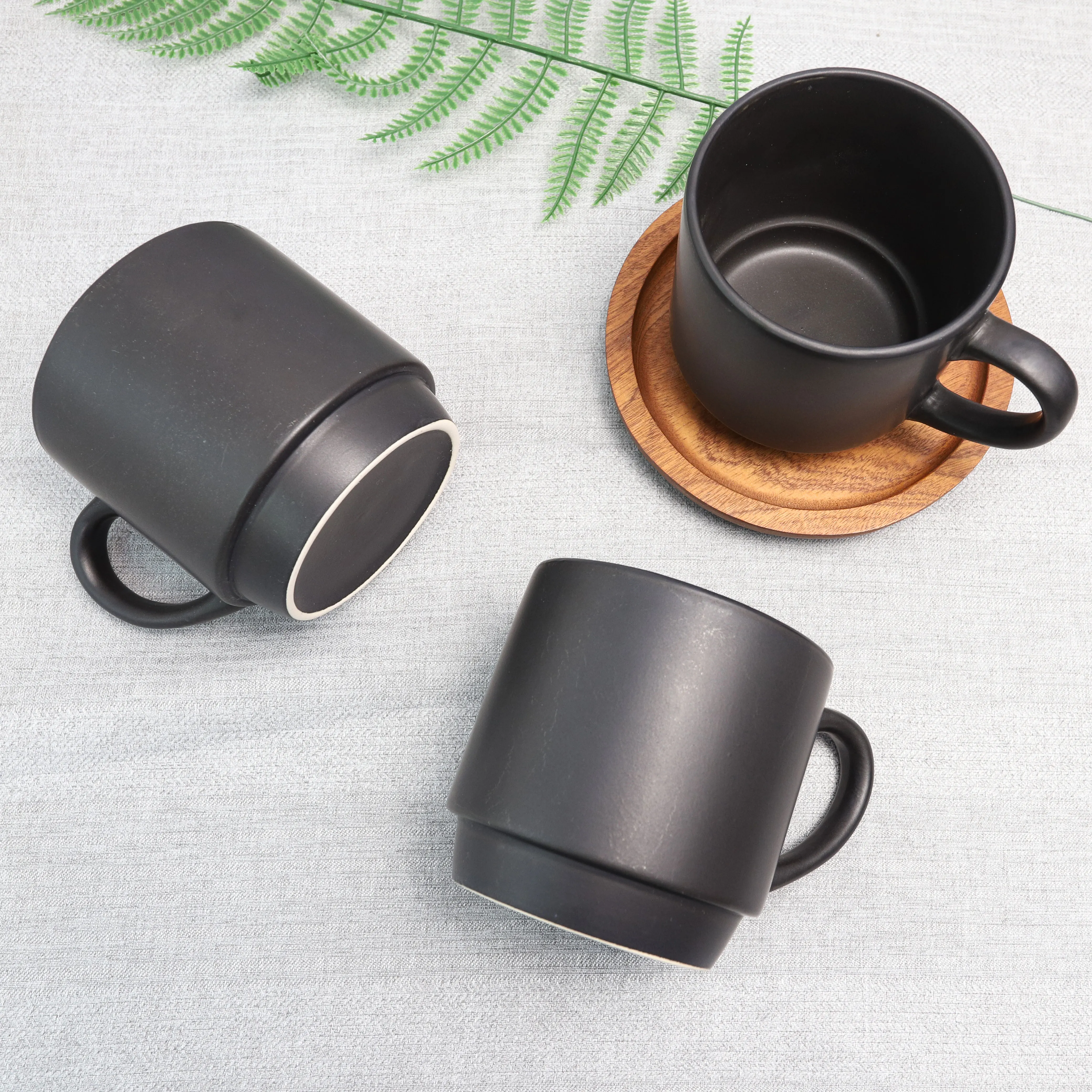 Set di 6 tazze da cappuccino Musetti con Piattini - Bio