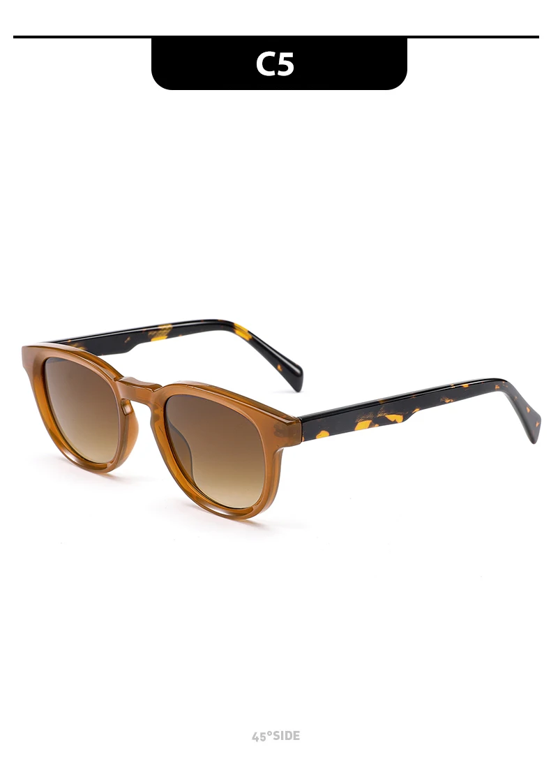 Lunettes de soleil carrées rétro à monture fine en acétate, unisexes, légères, confortables, élégantes et luxueuses._voghion.com