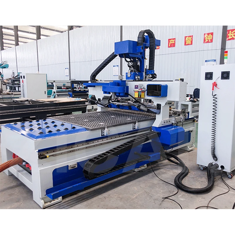 ZICAR 5 Axis Wood Cnc Router Automatic Loading Unloading Atc Cnc Router Machine1325 Wood Furniture Machine for Nepal