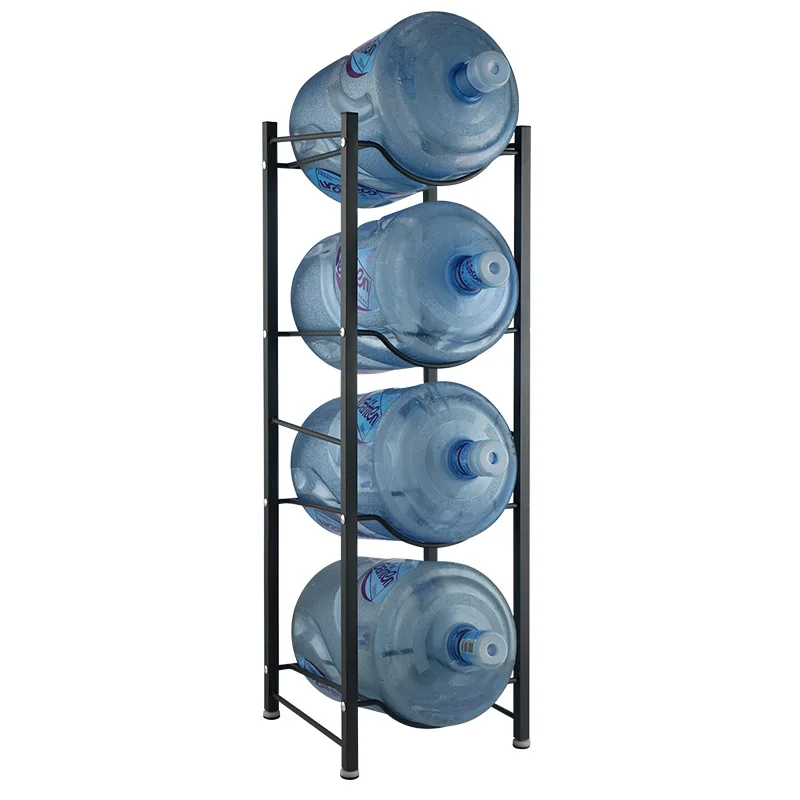 4-Tier Heavy Duty Storage Rack High Quality Detachable Bucket Rack Storage 5 Gallon Water Bottle Storage Rack