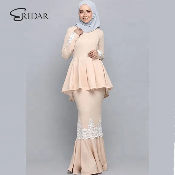 Hot Selling Custom Fashion Design Two Pieces Sets Women Lace Plus Size Baju Kurung Modern Buy Baju Kurung Moden Lace Designs Plus Size Baju Kurung Baju Kurung Peplum Dress Product On Alibaba Com