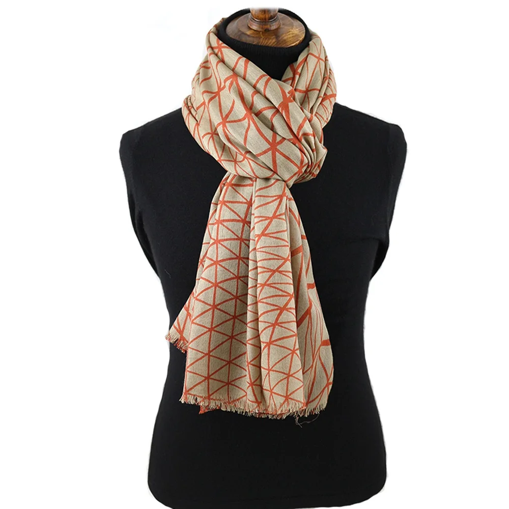 Mens Cashmere Scarf Printing With 