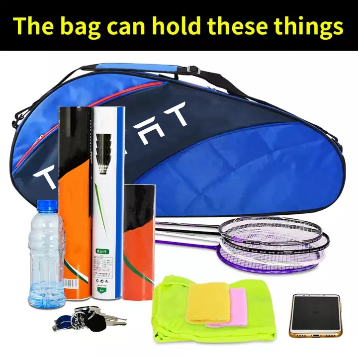 Sac Bandoulière étanche Pour Raquettes Badminton - 70x27cm, Housse Rembourrée, 2 Raquettes, Transport Facile