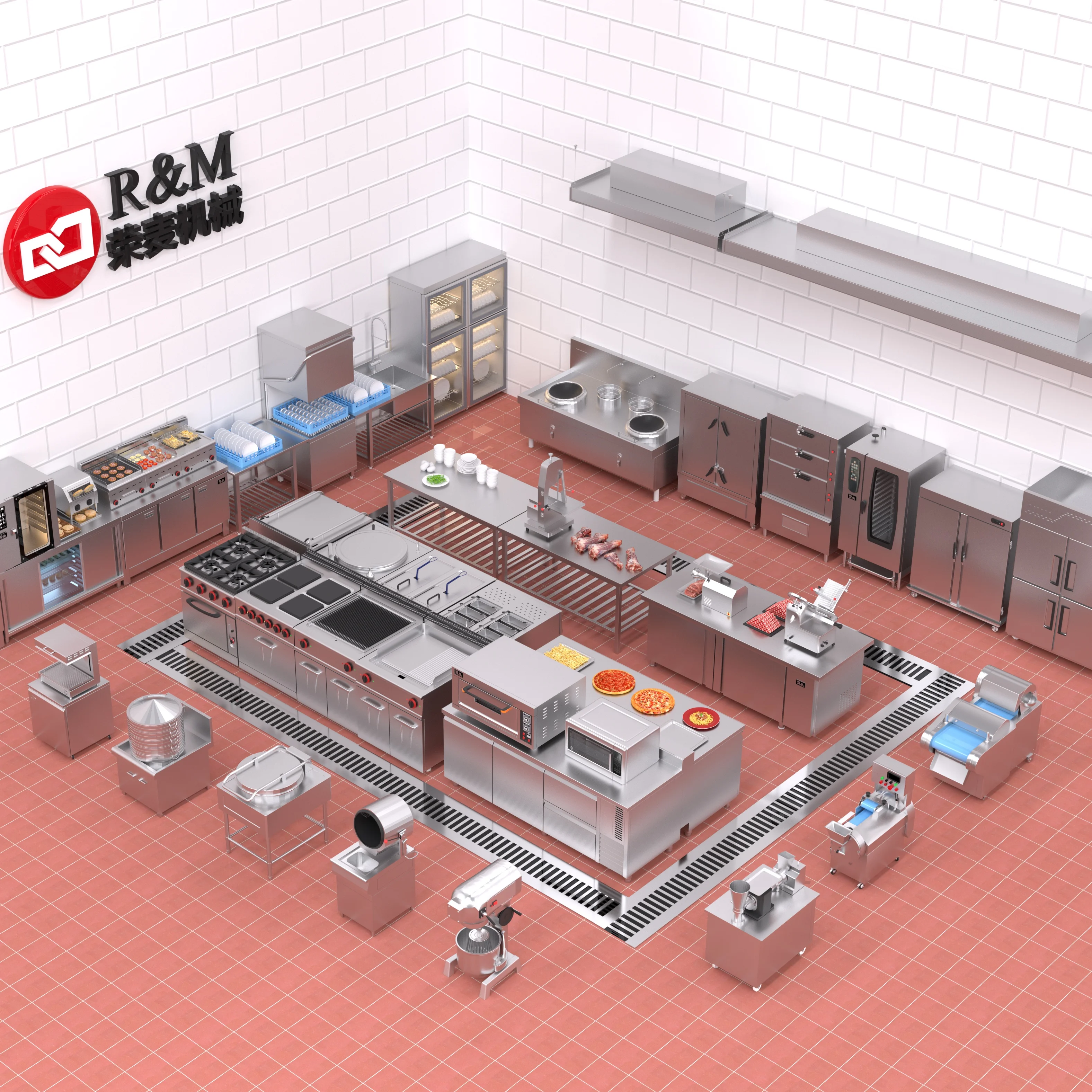 Bakery Baking Pastry a Commercial Industrial ELectric Combi Oven Gas Progessional Convection Oven with Proofer Steam Box Steamer