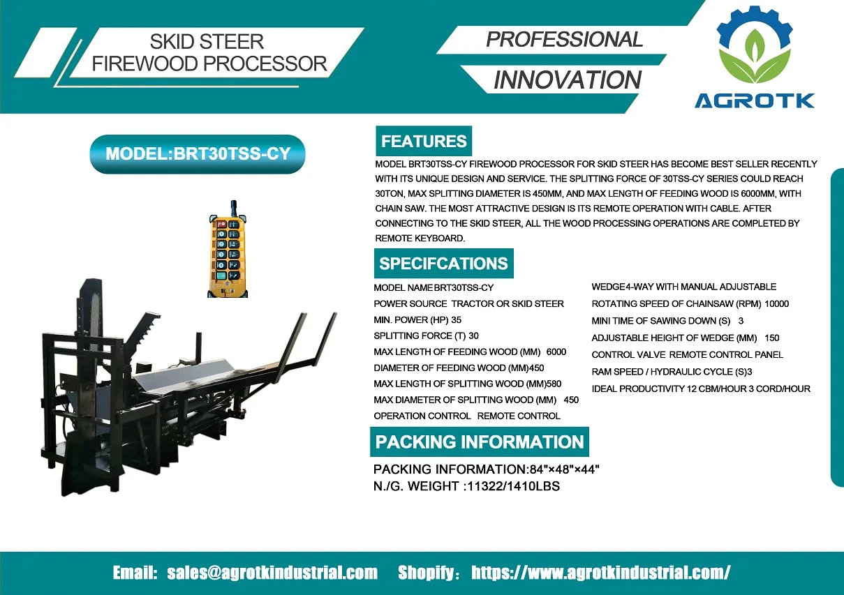 product skid steer attachments firewood processor wood processor-1