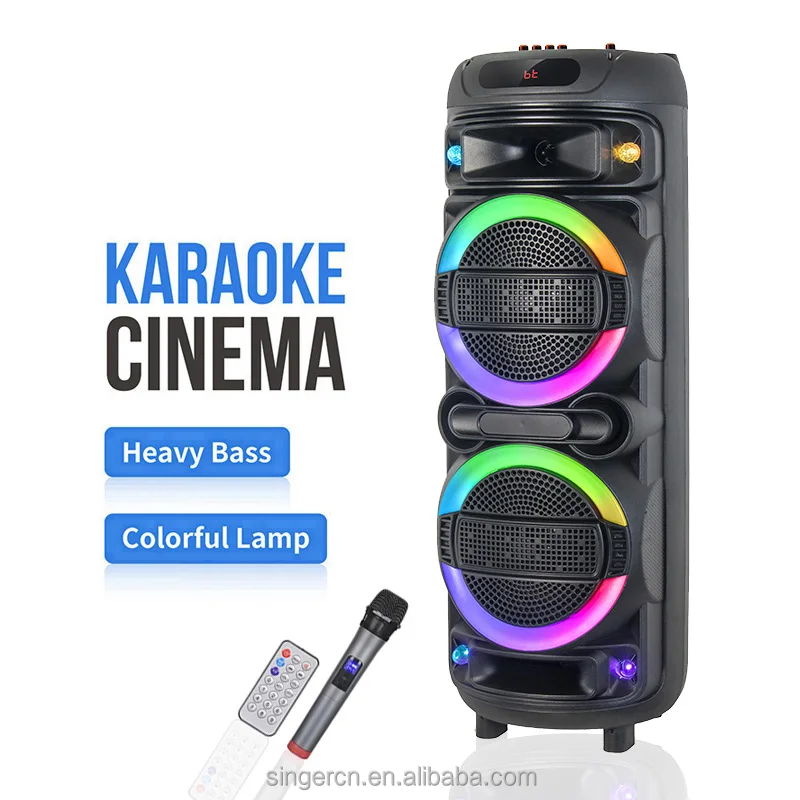 CH-8866 Portable Outdoor Karaoke Speaker - Loud & Colorful