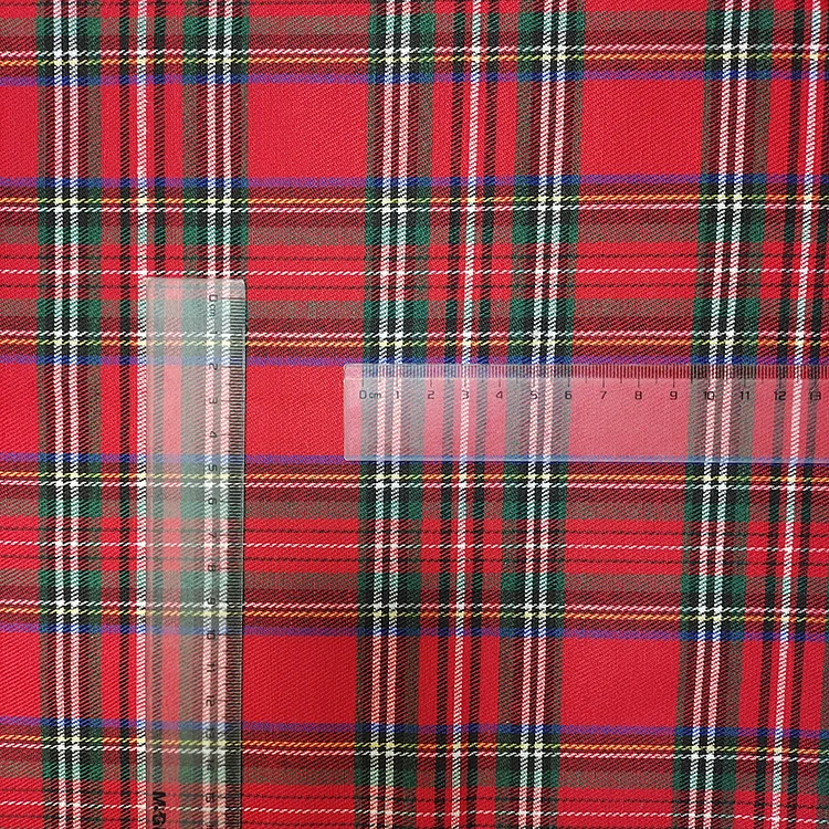 Популярная клетчатая юбка TR, модная пряжа, окрашенная полиэфирная хлопковая Смешанная клетчатая ткань для студенческой формы