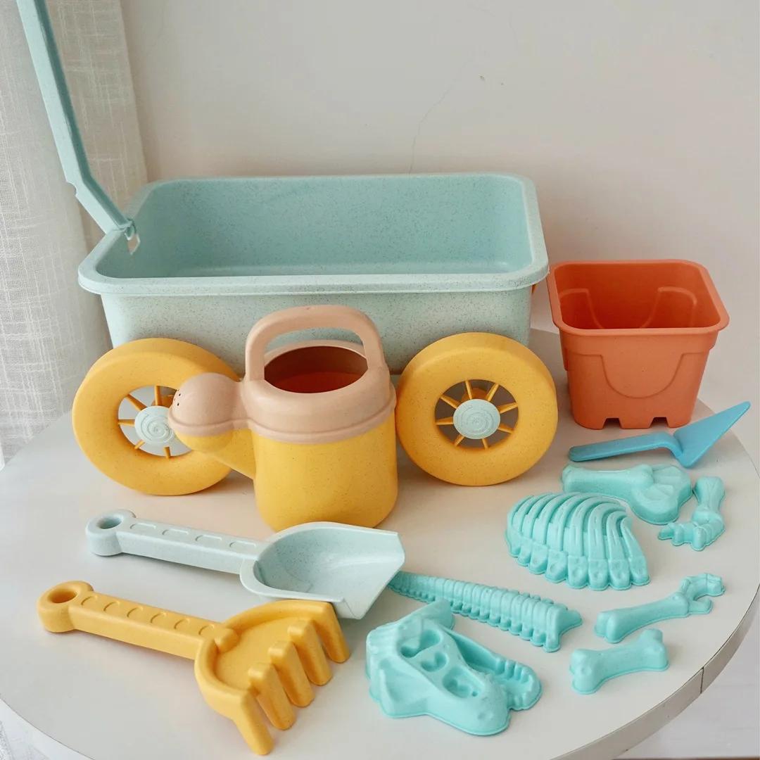 Summer Plastic Beach Toys Ecofriendly Wheat Straw Play Beach Toys Sand