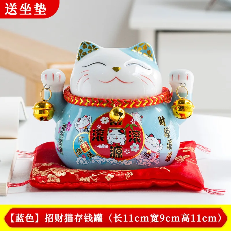 2枚セット　lucky cat coin bank Lucky Coin 4.5in Lucky Cat Coin Bank ,Bing Luck Good Wish
